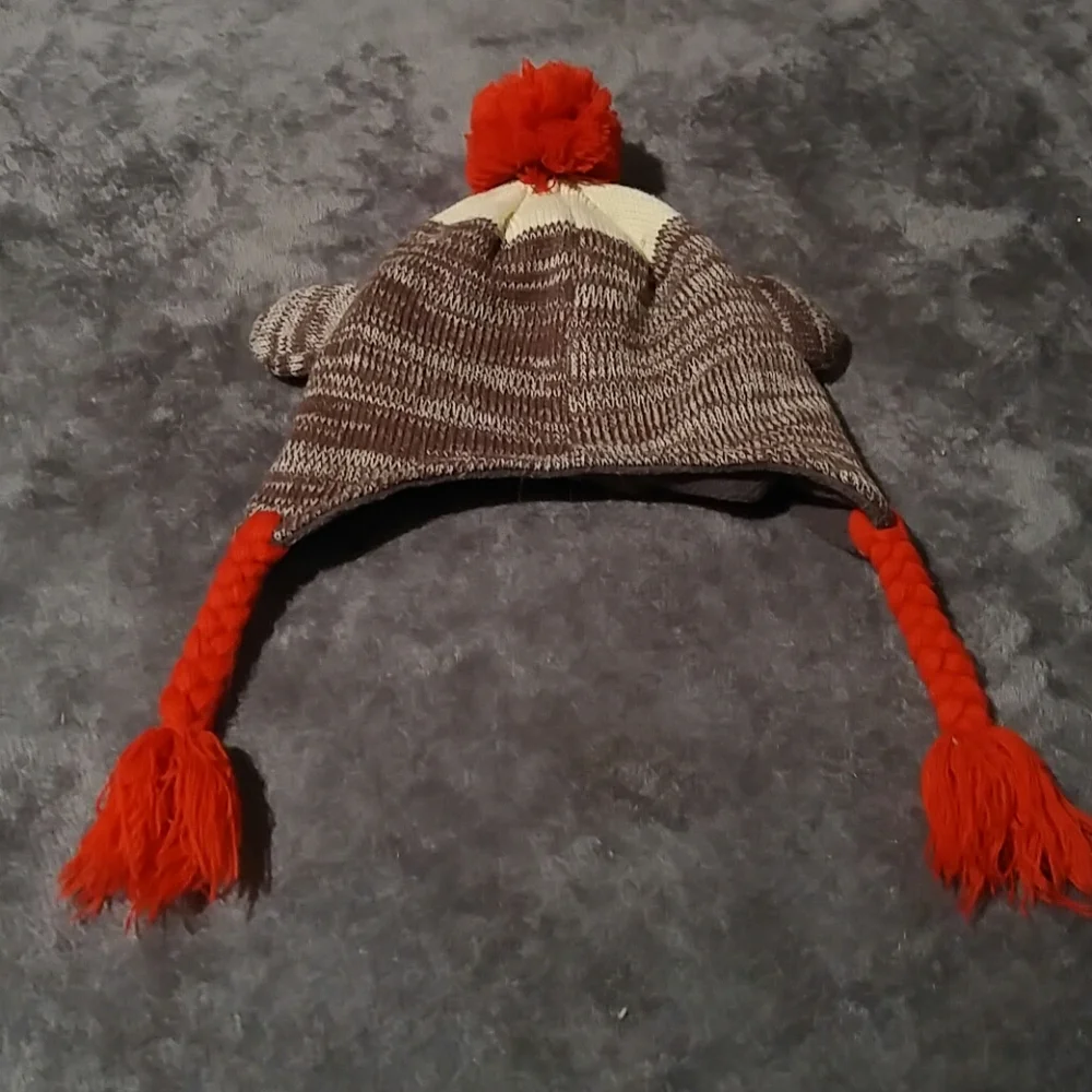 Sock Monkey Winter Beanie